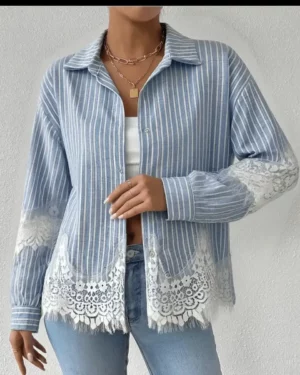 Chemise Dentelle Ciel d'Été