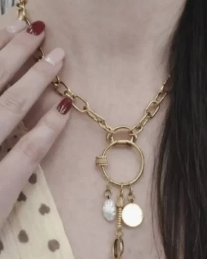 Collier Charms Doré