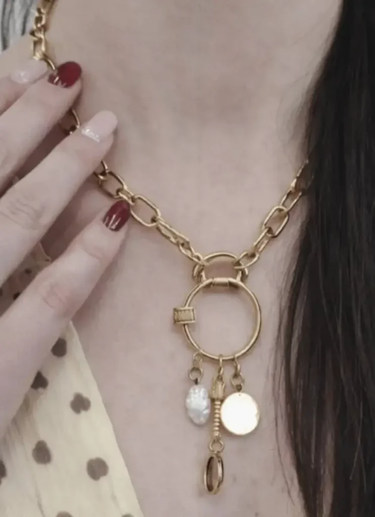 Collier Charms Doré