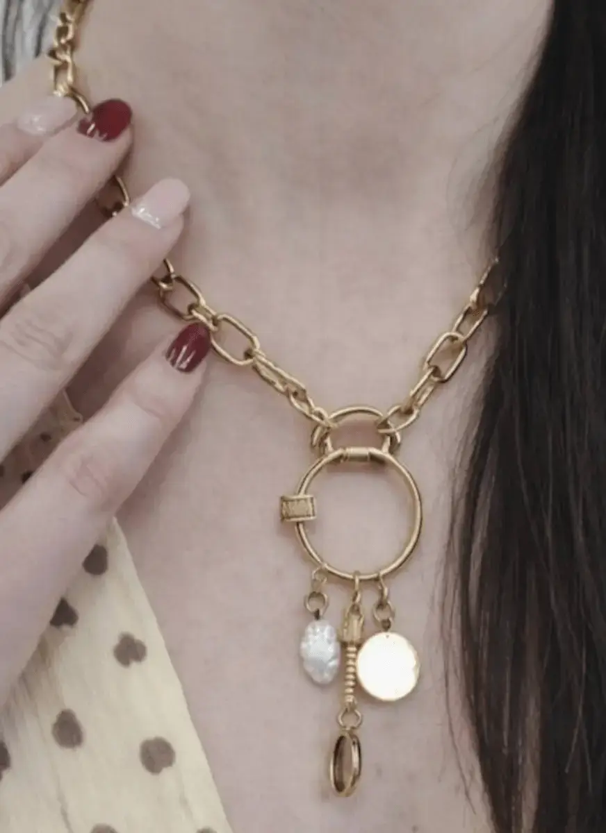 Collier Charms Doré