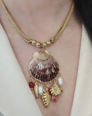 Collier Coquillage Doré