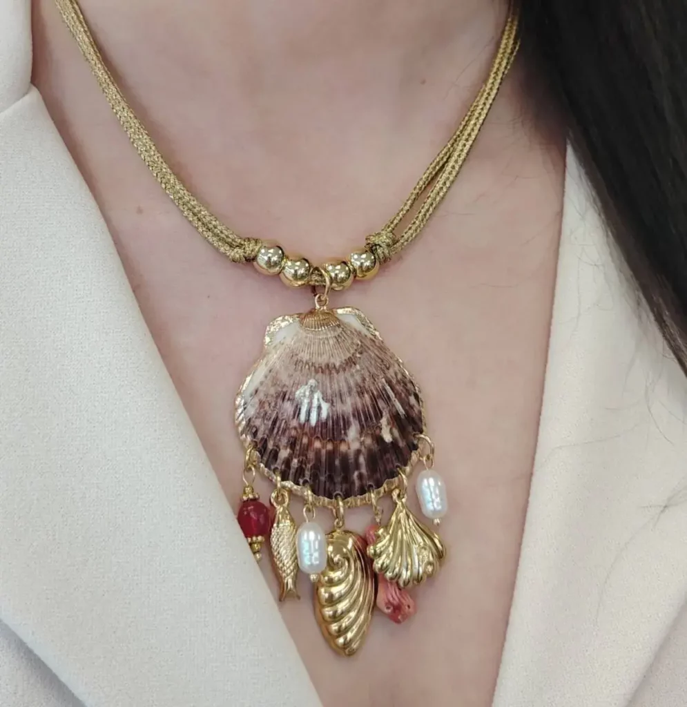 Collier Coquillage Doré