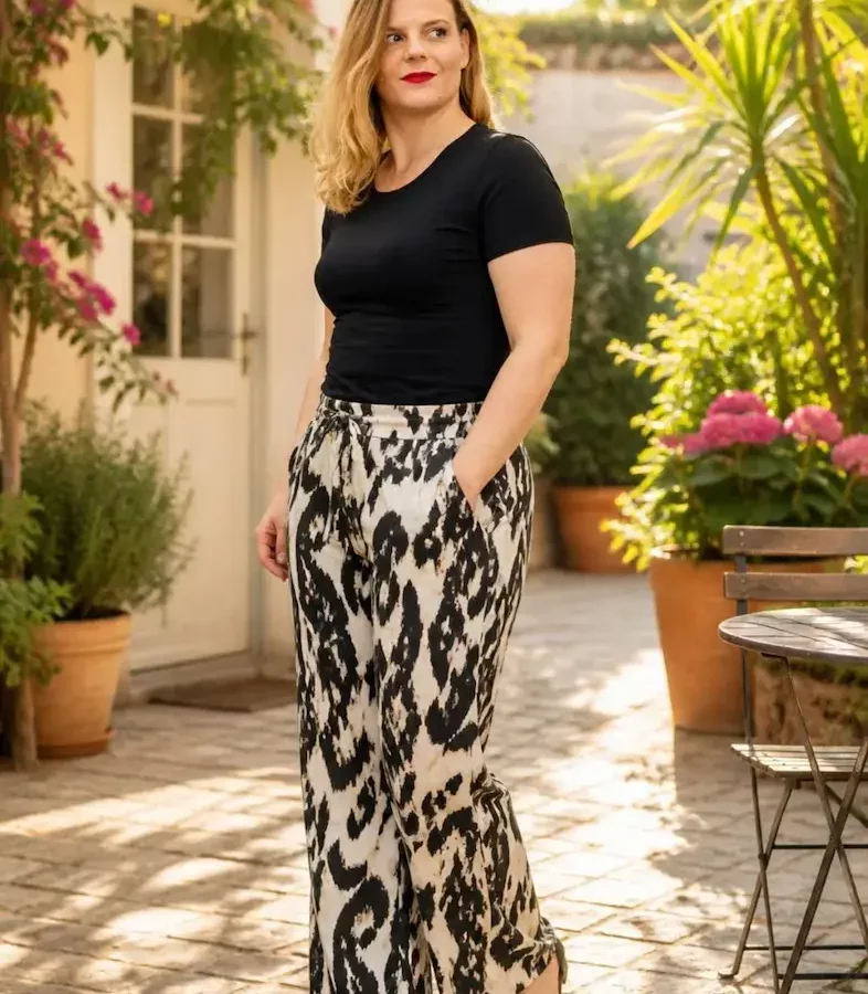Pantalon Palazzo Zèbre Chic