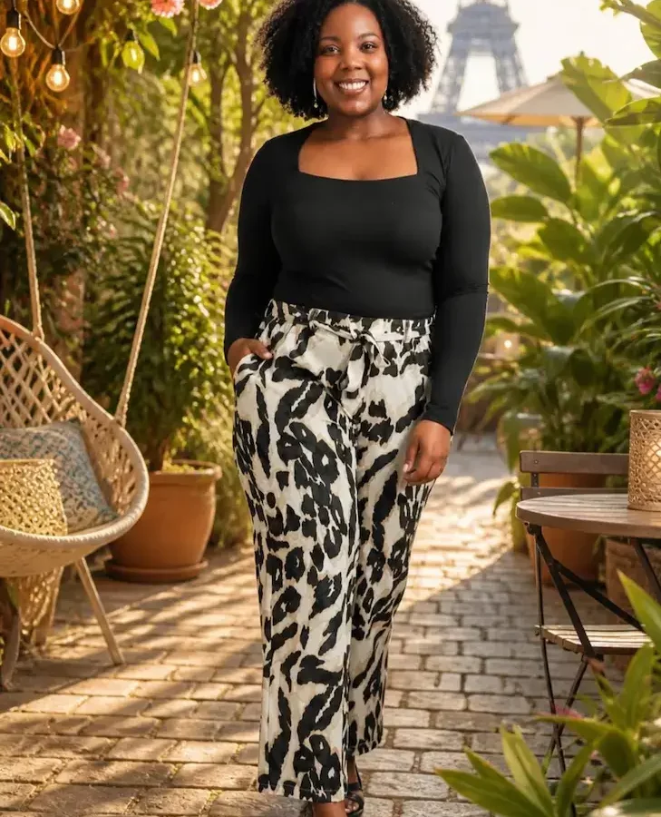 Pantalon Palazzo Zèbre Chic