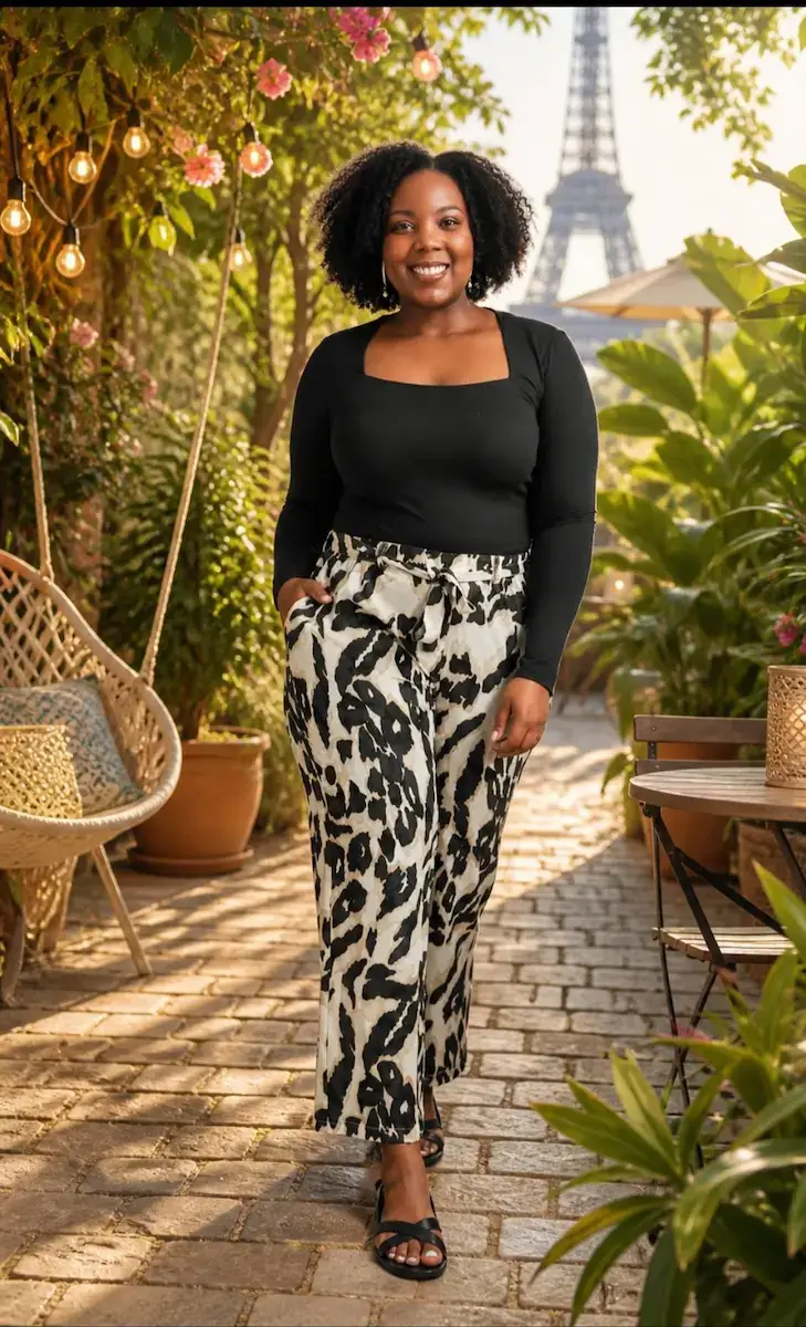 Pantalon Palazzo Zèbre Chic