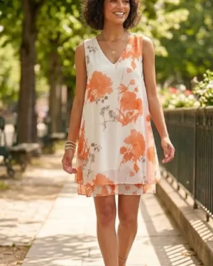 Robe Courte Fleur de Corail