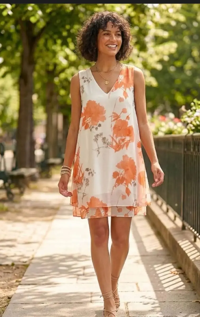 Robe Courte Fleur de Corail
