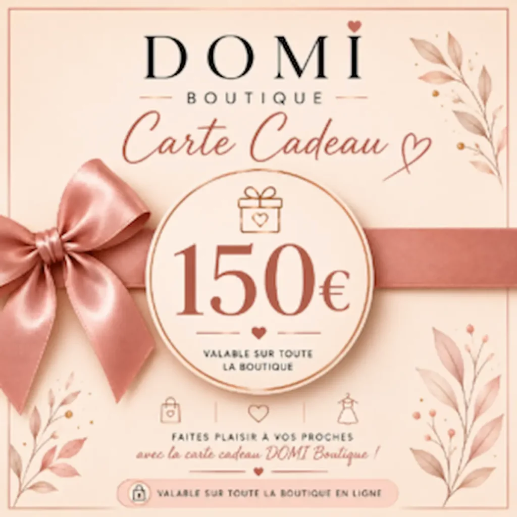 Carte Cadeau DOMI Boutique – 150 €